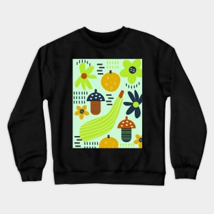 Colorful veggies and flowers Crewneck Sweatshirt